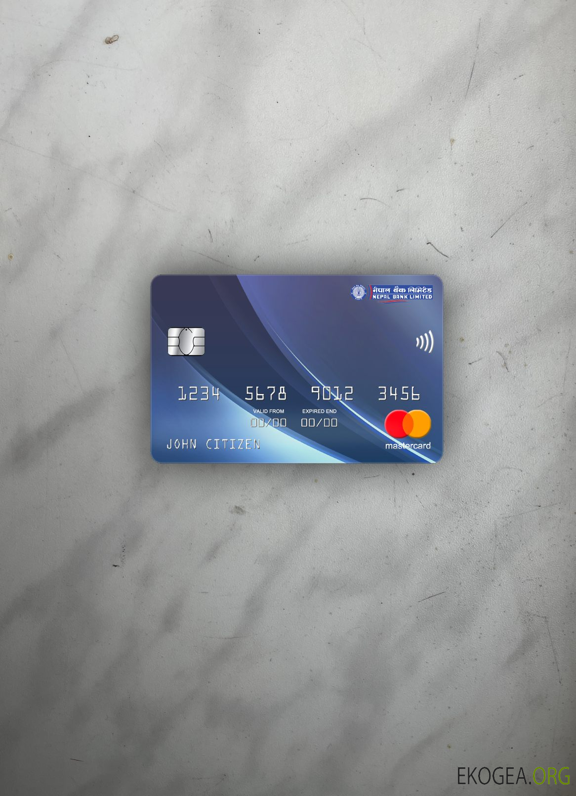 Banque du Népal Népal mastercard photolook recto